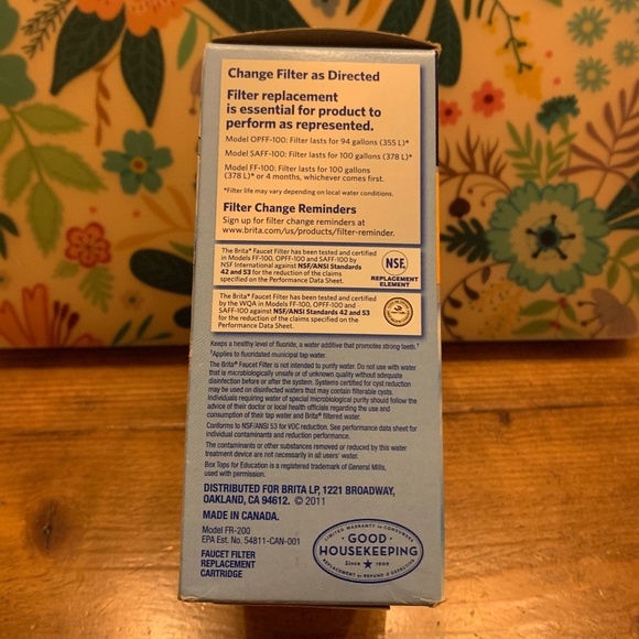**FINAL PRICE** Brita Faucet Replacement Filter Model FR-200 - Picture 4 of 6